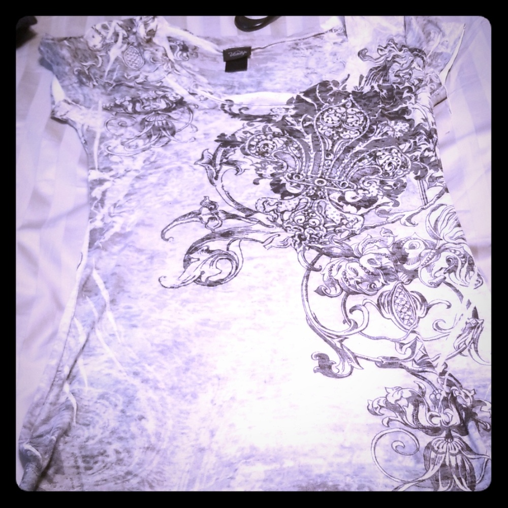 Black and white shirt